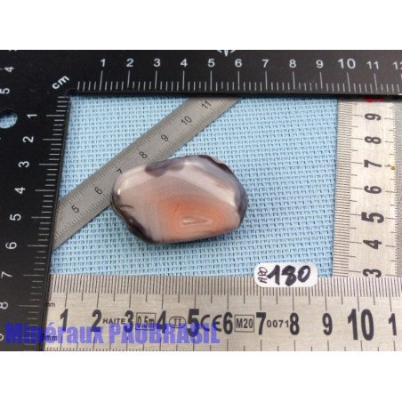 Agate rose du Botswana en pierre roulée 29g