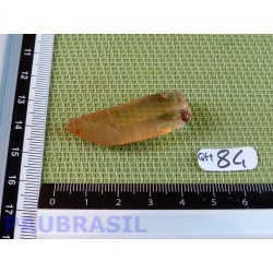 Pointe de Quartz Tangerine de 13gr guérisseur doré Brésil