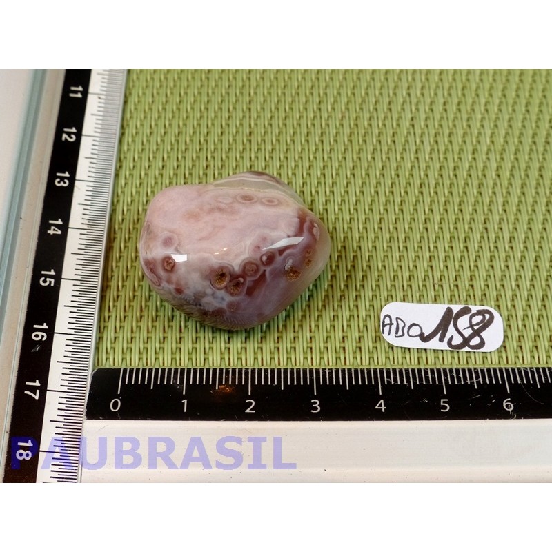 Agate Orbiculaire du Botswana en pierre roulée de 17gr