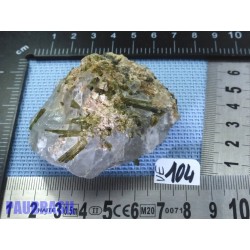 Tourmaline verte - verdélite et quartz de 123gr50