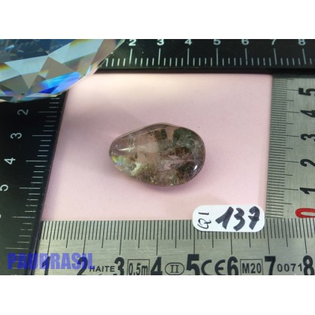 Quartz à inclusions de Chlorite pierre roulée Q Extra Brésil 10gr