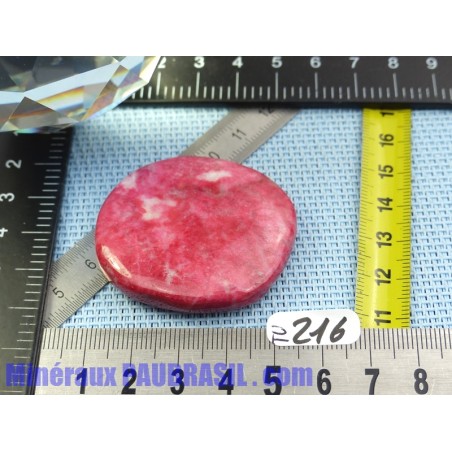 Thulite - Zoïsite rouge en pierre plate de 32g