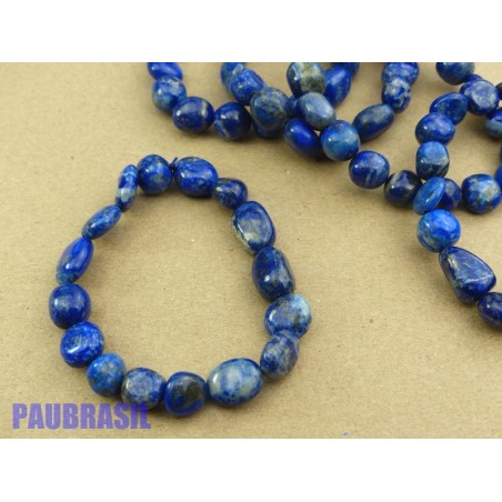 Bracelet Lapis Lazuli Q Extra en pierres roulées
