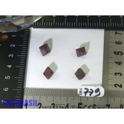 4 Magnétites octaédriques de 3gr50 les 4