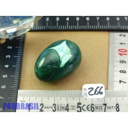 Oeuf en Malachite avec grotte de Chrysocolle Q Extra 72gr 42mm long 29mm diamètre