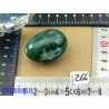 Oeuf en Malachite avec grotte de Chrysocolle Q Extra 72gr 42mm long 29mm diamètre
