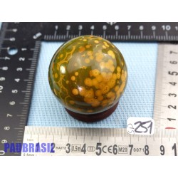 Sphère en Jaspe Orbiculaire 178g 51mm diam