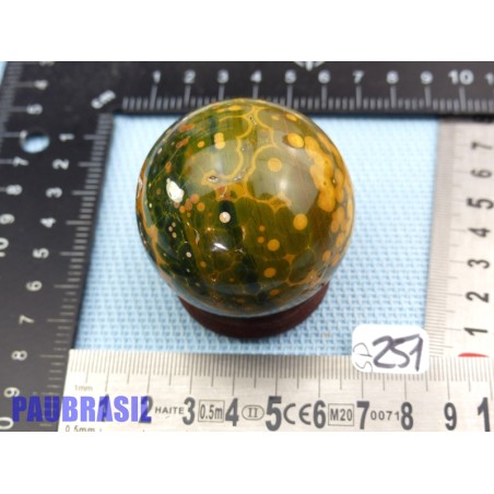 Sphère en Jaspe Orbiculaire 178g 51mm diam
