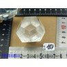 Dodécaèdre 94g 37mm diametre en cristal de roche du Brésil
