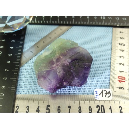 Fluorite ou fluorine multicolore Q Extra pierre brute 125g