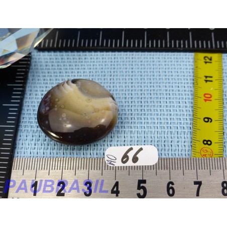 Agate Orbiculaire du Botswana en pierre aplatie Q Extra 13g