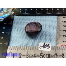 Rubellite tourmaline rose Brésil pierre roulée 22gr