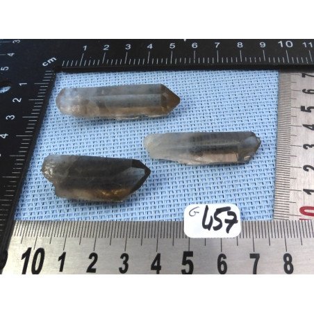 Quartz Fumé Lot de 3 Pointes Brutes 30g | Minéraux Paubrasil