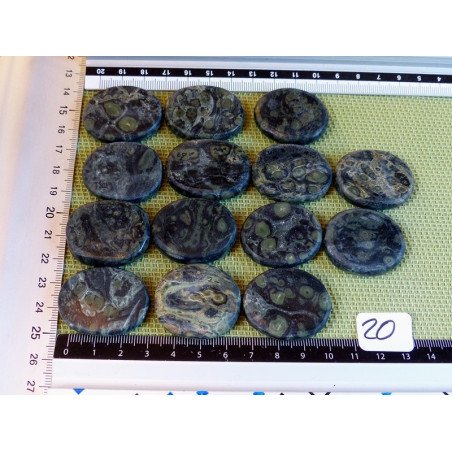 Fluorite Verte Q Extra Pierre Roulée à l unité de 20 à 24 mm | Minéraux Paubrasil