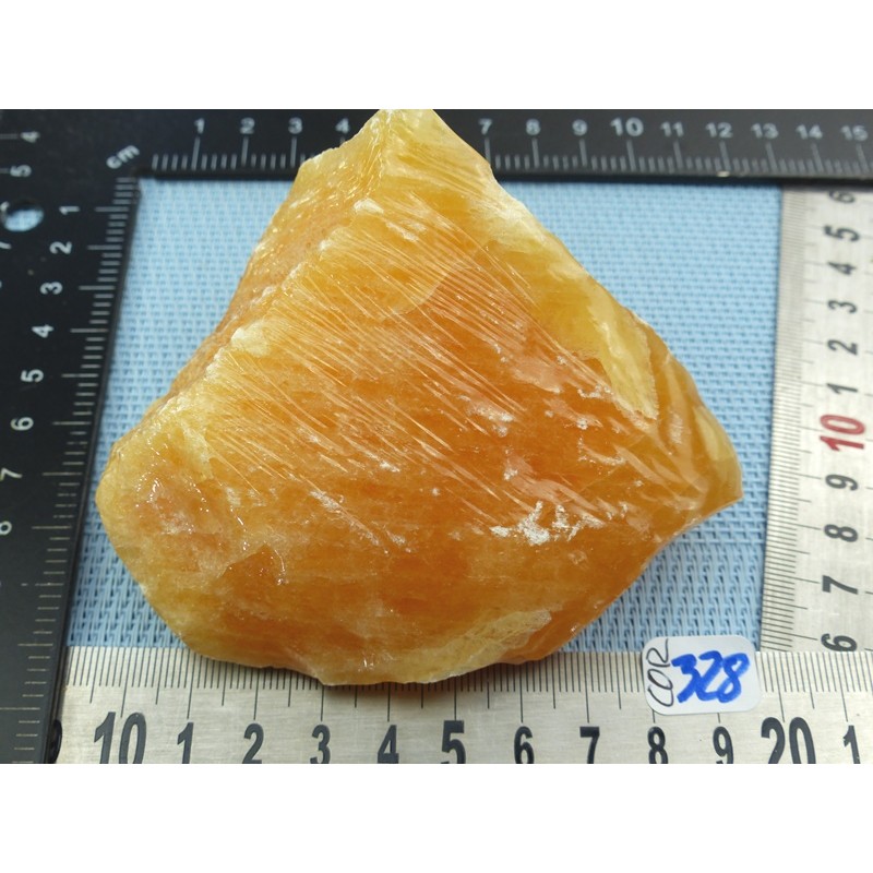 Calcite Orange en Pierre Brute 331gr