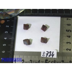 4 Magnétites octaédriques de 5g les 4
