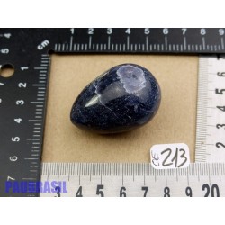 Oeuf en Cordiérite - Iolite - Dichroïte 55g 30mm diamètre 45mm long