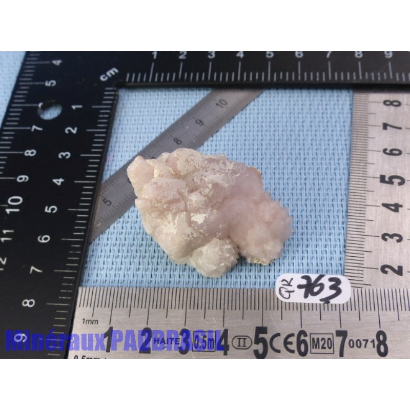 Quartz Rose druse Moyen Atlas Maroc Q Extra 38g Rare