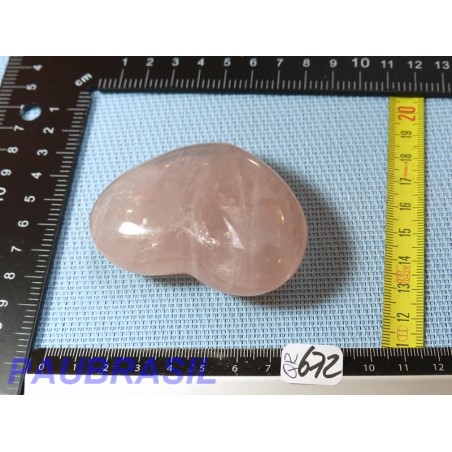 Coeur en Quartz Rose de Madagascar 136g