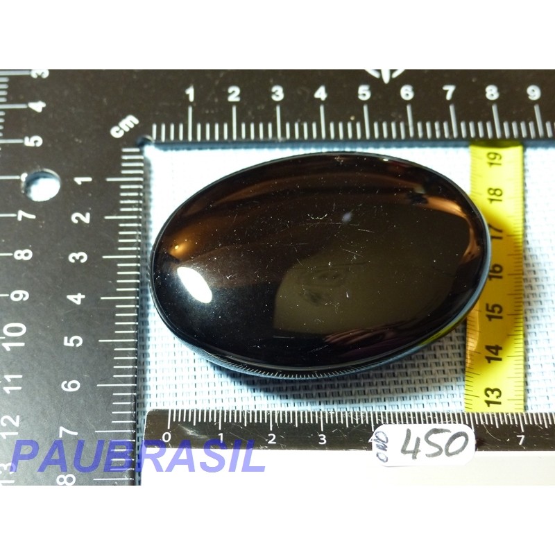 Obsidienne noire en savonnette polie Q Extra 100gr