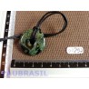 Pi Donut Pendentif en Jaspe Kambaba Crocodile de 3cm