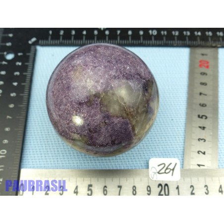 Sphère Lépidolite 550gr 73mm diamètre