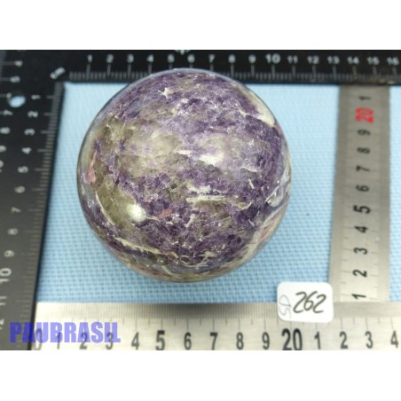 Sphère Lépidolite 630gr 76mm diamètre