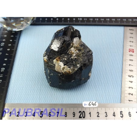 Tourmaline Noire Schorl Pierre Brute Monoterminée Q EXTRA 479g