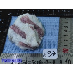Quartz Rubellite tourmaline rose pierre brute 128gr50 Brésil