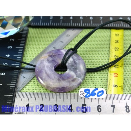 Pi Donut pendentif en Amethyste Q Extra Brésil 4cm