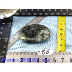 Diorite orbiculaire pierre plate de 24gr Rare