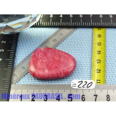 Thulite - Zoïsite rouge en pierre plate de 24g