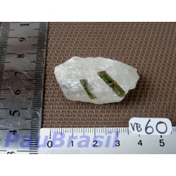 Tourmaline verte - verdélite et quartz de 23g