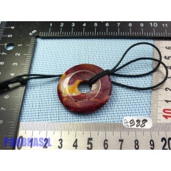 Pi Donut pendentif en Jaspe Mokaïte de 4cm