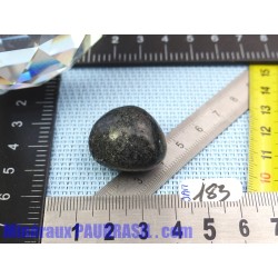 Jade magnétite ou jade noir pierre roulée de 16g