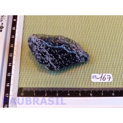Obsidienne Flocon de Neige en galet semi roulé 50g