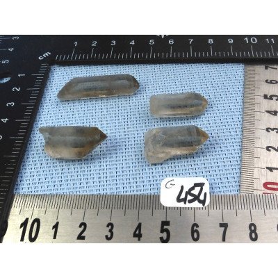 Quartz Fumé Lot de 4 Pointes Brutes 21g | Minéraux Paubrasil