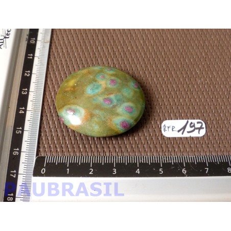 Rubis sur Fuchsite en pierre plate 24gr