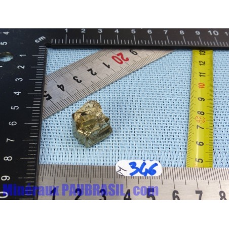 Pyrite cristallisée Q Extra pierre brute Pérou 10gr