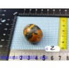 Bumblebee Jasper ou Jaspe Bourdon en Pierre roulée 26g