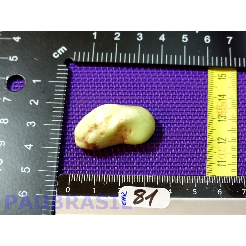 Chrysoprase Citron Australie pierre roulée Q Extra 14gr