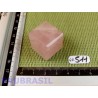 Cube poli en Quartz Rose Q Extra Brésil 30g 23mm