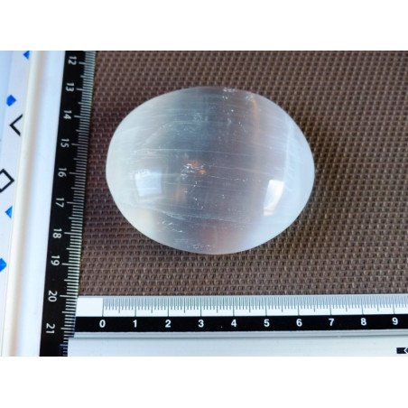 Sélénite - Gypse Fibreux Savonnette à l unité de 96 à 110gr | Minéraux Paubrasil