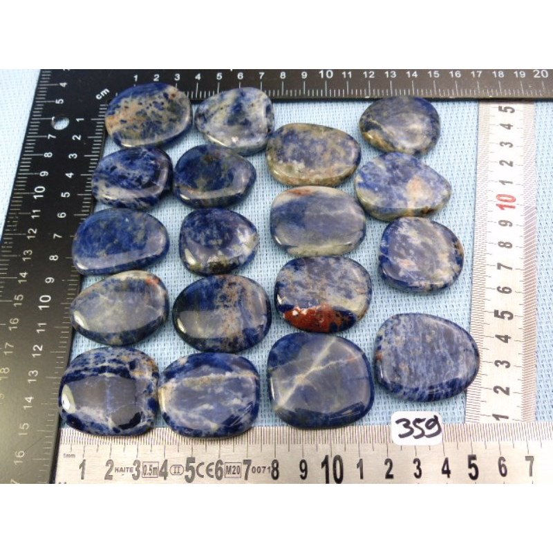 Sodalite Pierre Plate à l unité de 19 à 23 gr | Minéraux Paubrasil