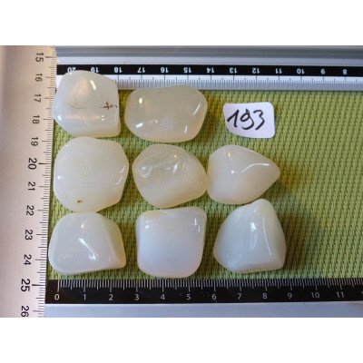 Agate Blanche Pierre Roulée à l unité de 21 à 23 gr | Minéraux Paubrasil