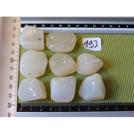 Agate Blanche Pierre Roulée à l unité de 21 à 23 gr | Minéraux Paubrasil
