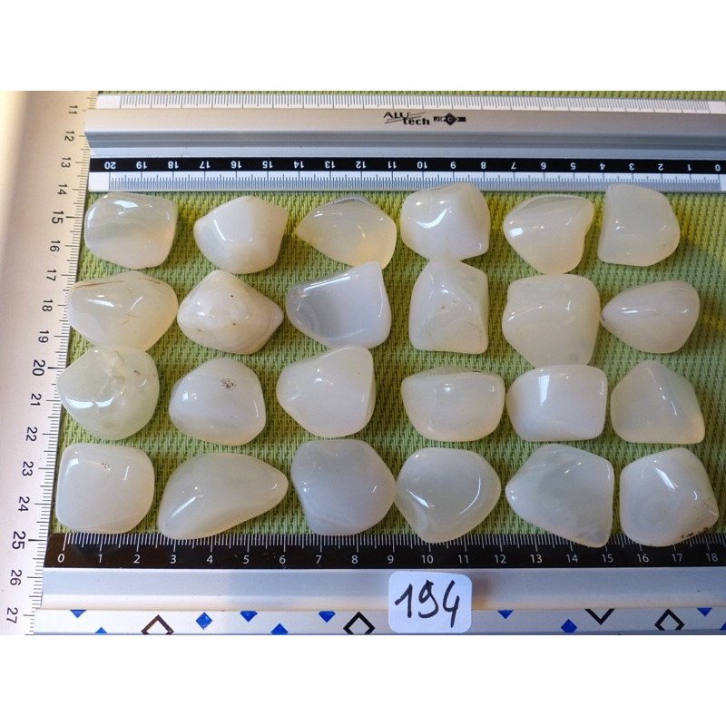 Agate Blanche Pierre Roulée à l unité de 17 à 20 gr | Minéraux Paubrasil
