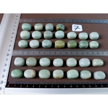 Jade Jadeite Q Extra Pierre Roulée à l unité de 17 à 19 mm | Minéraux Paubrasil