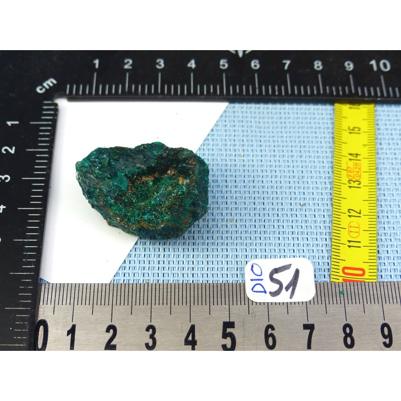 Dioptase en pierre brute Congo 25gr50