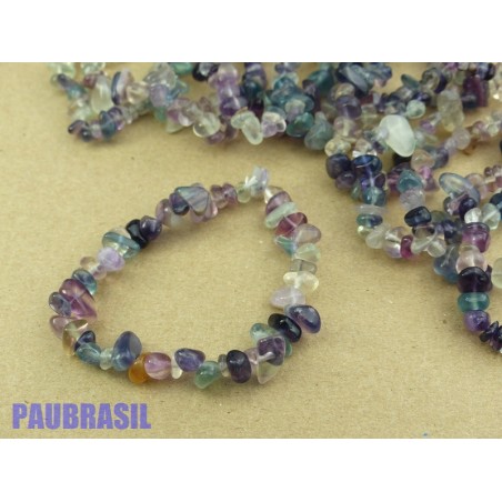 Bracelet baroque en Fluorite ou fluorine multicolore Bracelet baroque en Fluorite ou fluorine multicolore
